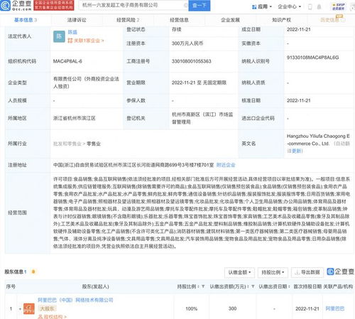 阿里巴巴成立一六發發電商新公司，強化網絡技術服務布局